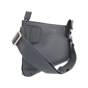 Gucci Crossbody Interlocking Bag Gray Belt GG Body Leather